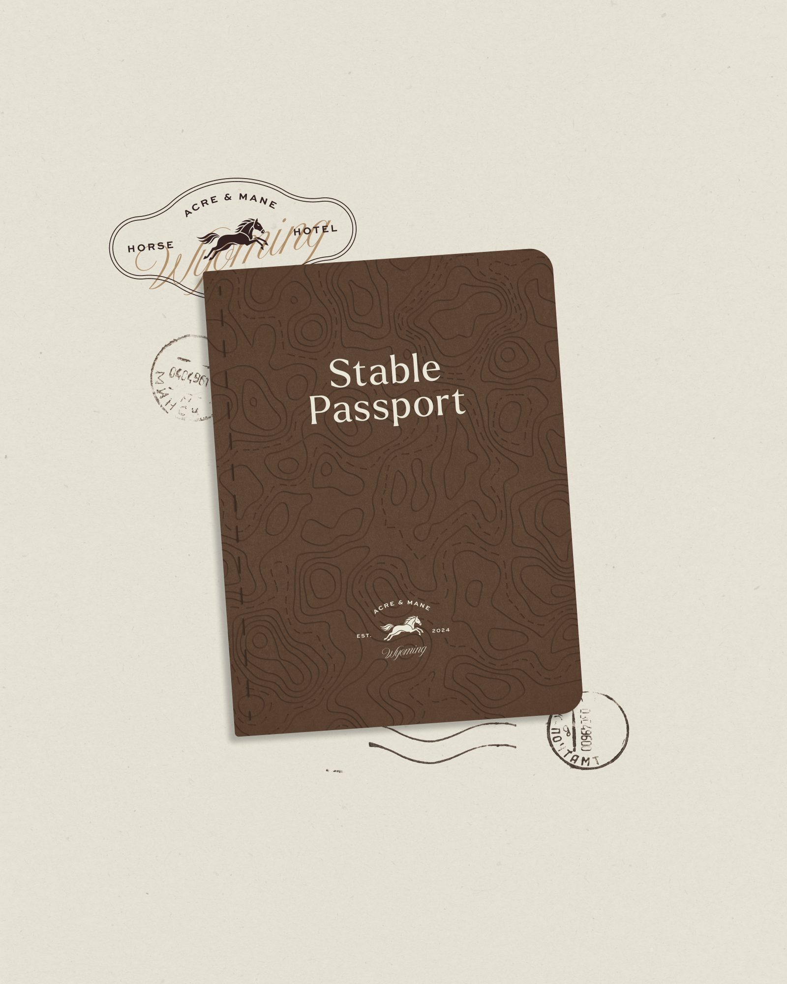 Acre & Mane Stable Passport brochure mockup
